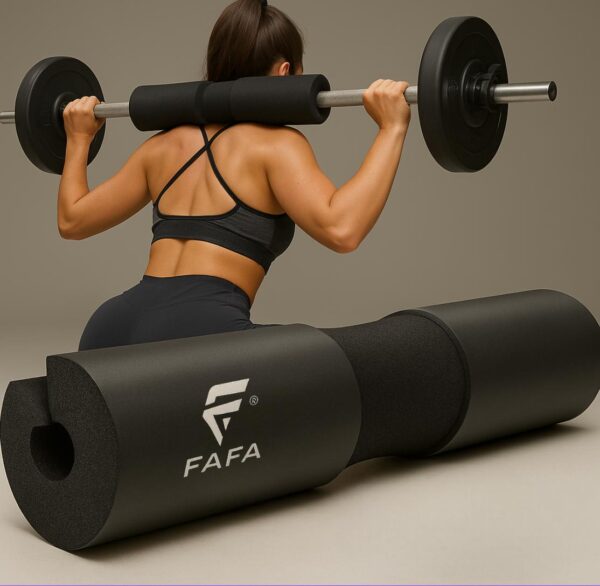 Coussin de Squat – Protège-barre en mousse pour squats, fentes et hip thrusts – Coussin rembourré pour barre standard – Offre une protection pour la nuque et les épaules pendant l’entraînement.