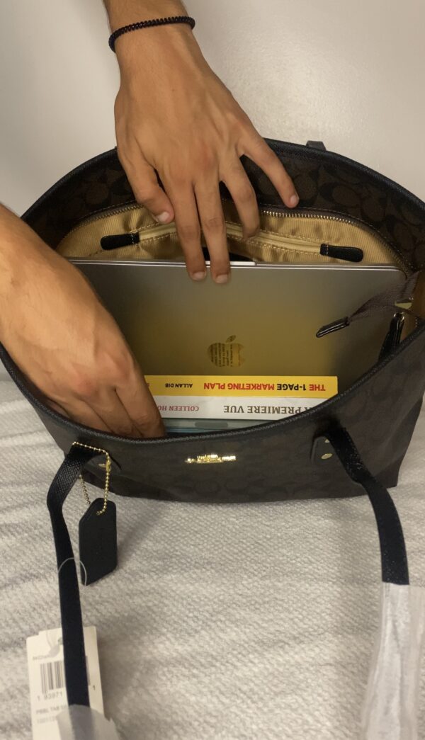 Coach -City Tote Bag en Toile Signature – Image 3
